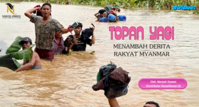 topan Yagi menambah derita Myanmar