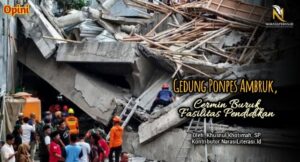 Gedung ponpes ambruk