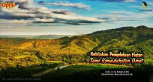 Kebijakan pengelolaan hutan demi kemaslahatan umat