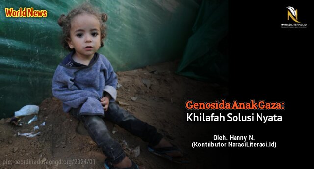 Genosida anak Gaza Khilafah solusi Nyata
